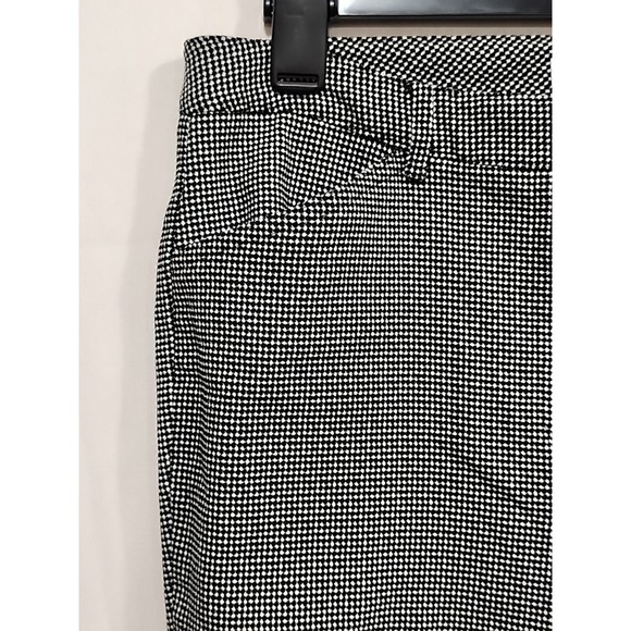 Calvin Klein Pants Womens Size 10, Black/White Dotted, 4 Pocket, Belt Loops - Picture 2 of 10